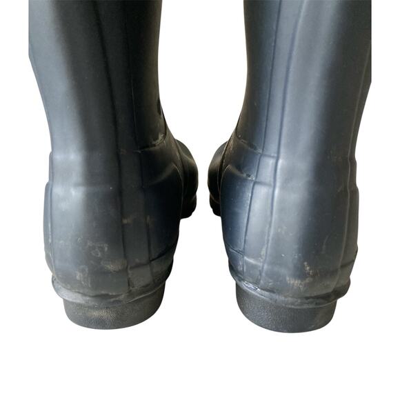 Hunter Wellington Tall Rain Navy Blue Boots Size 5/6 EU 36 - Picture 7 of 11
